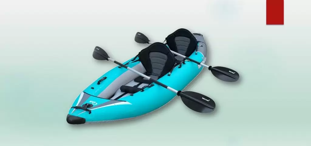 kayaks for fat people - Driftsun Rover 220 Inflatable Tandem White-Water Kayak