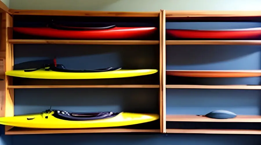 kayak wall storage ideas 