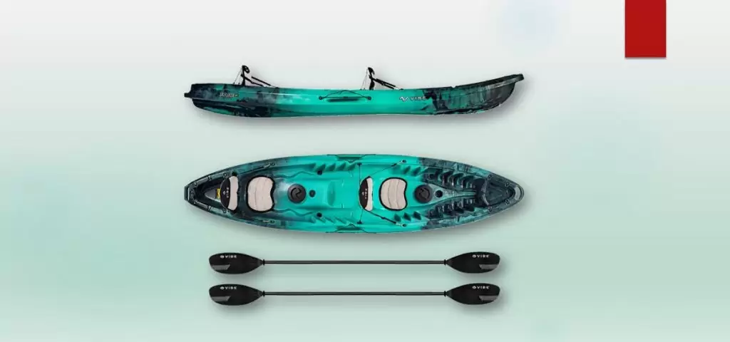 Whitewater Kayaks for Big Guys-Vibe Kayaks Skipjack