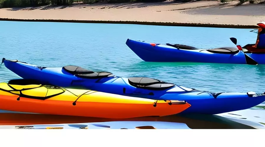Inflatable kayaks have foot rests
