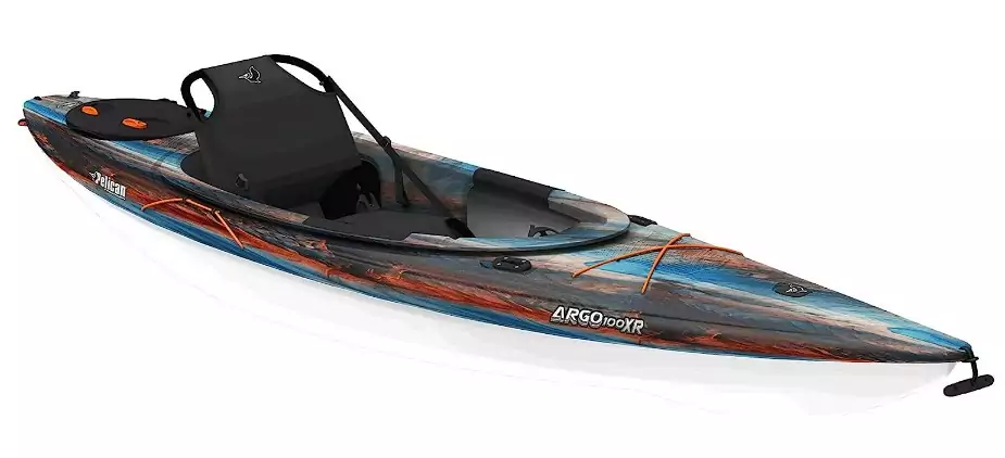 Pelican Argo 100XR - Premium Sit-in Recreational Kayak - Lightweight one Person Kayak - 10 ft-