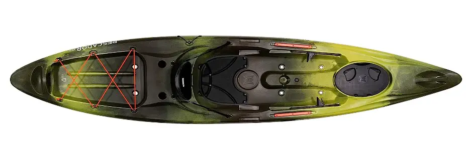 Perception Pescador 12 -Sit on Top Fishing Kayak with Front Storage Well 