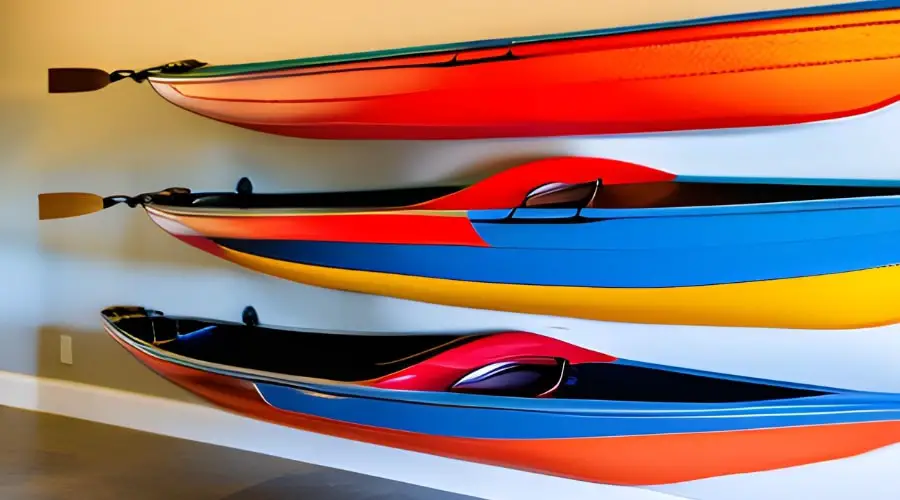 diy rolling kayak storage rack 