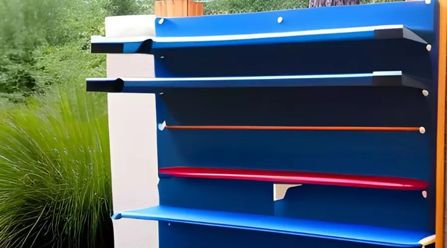 diy vertical kayak storage rack 